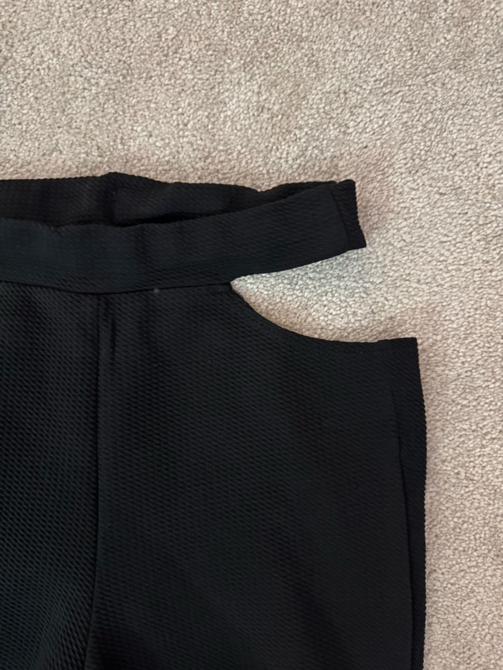 SHEIN Black Ribbed Pants - Picture 4 of 5